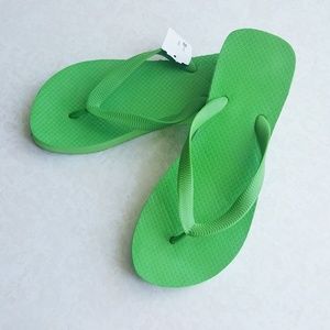 Cariris Women's Green Rubber Flip Flops Sz 8/9W